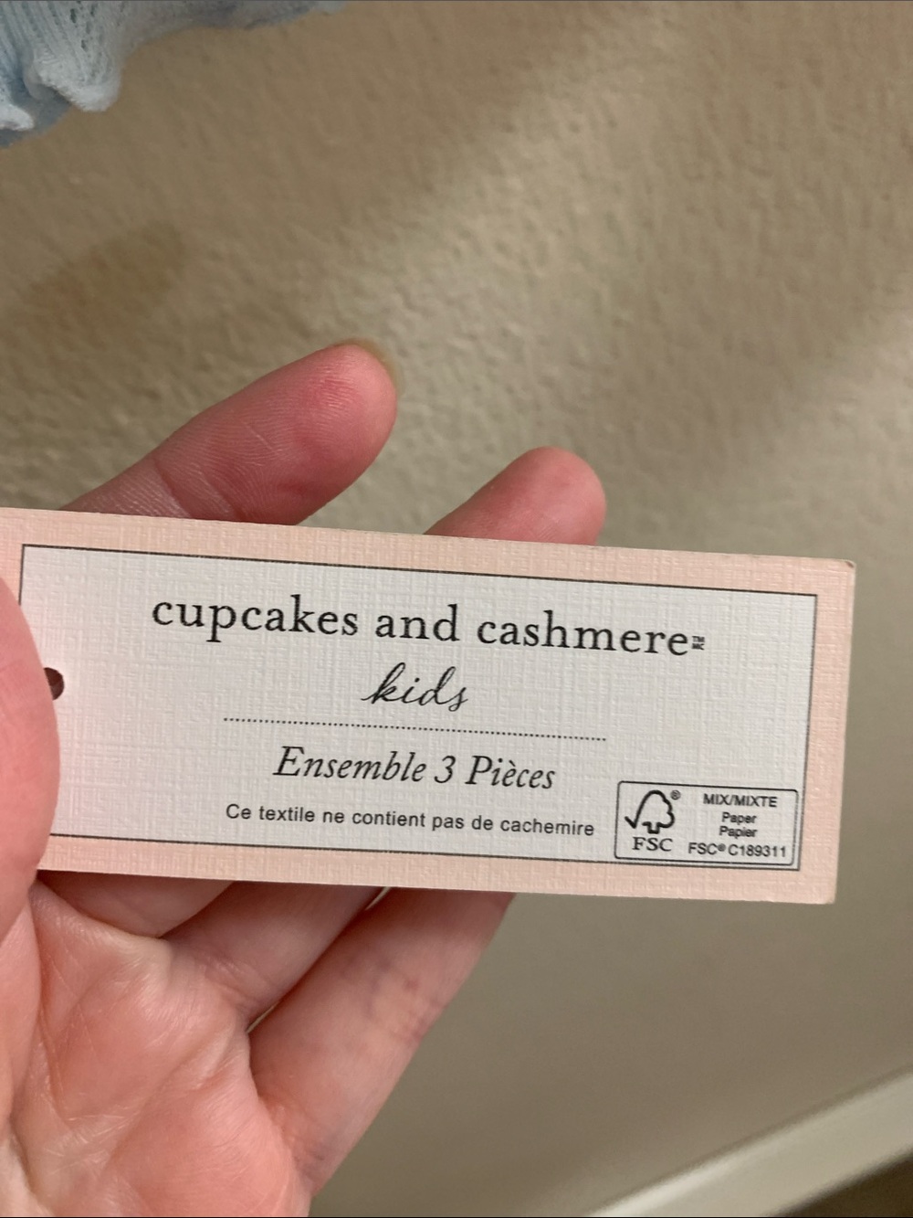 Cupcakes and Cashmere Kids Two PC Shirt & Skirt Set Size 5/6 Floral Blue Beige - Picture 7 of 9